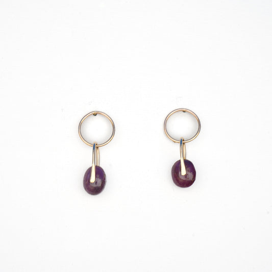 Ruby Drop Earrings