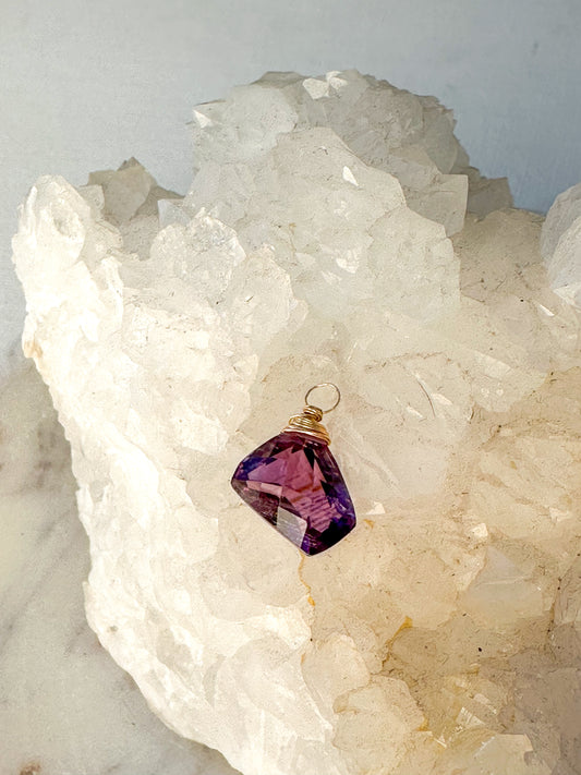 Amethyst Wrap Pendant