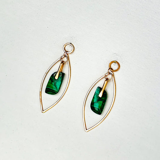 Malachite Teardrop Earring