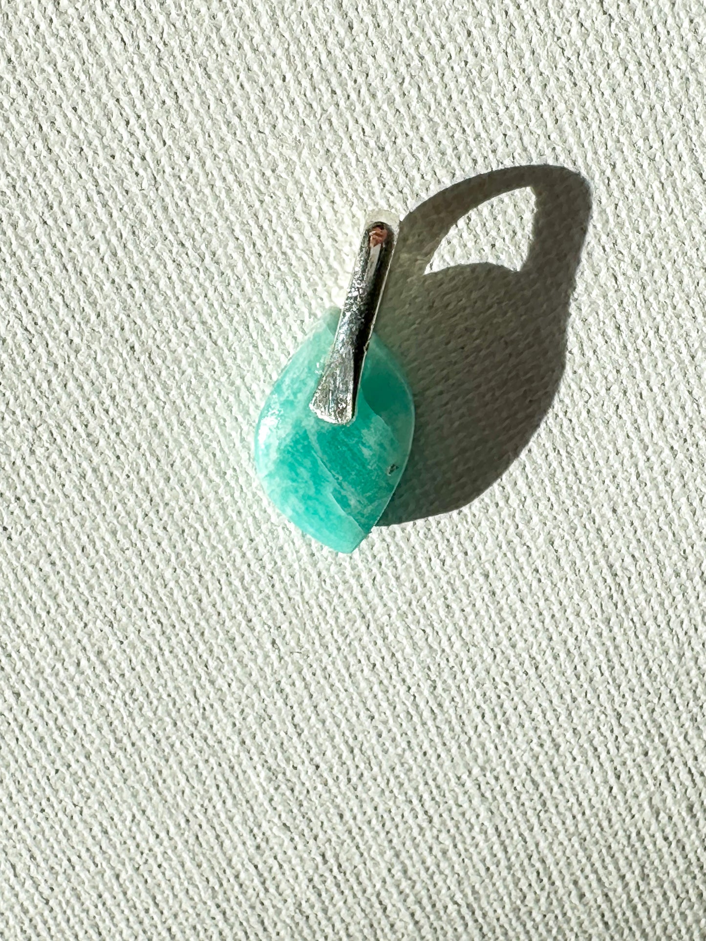 Silver Small Amazonite Pendant