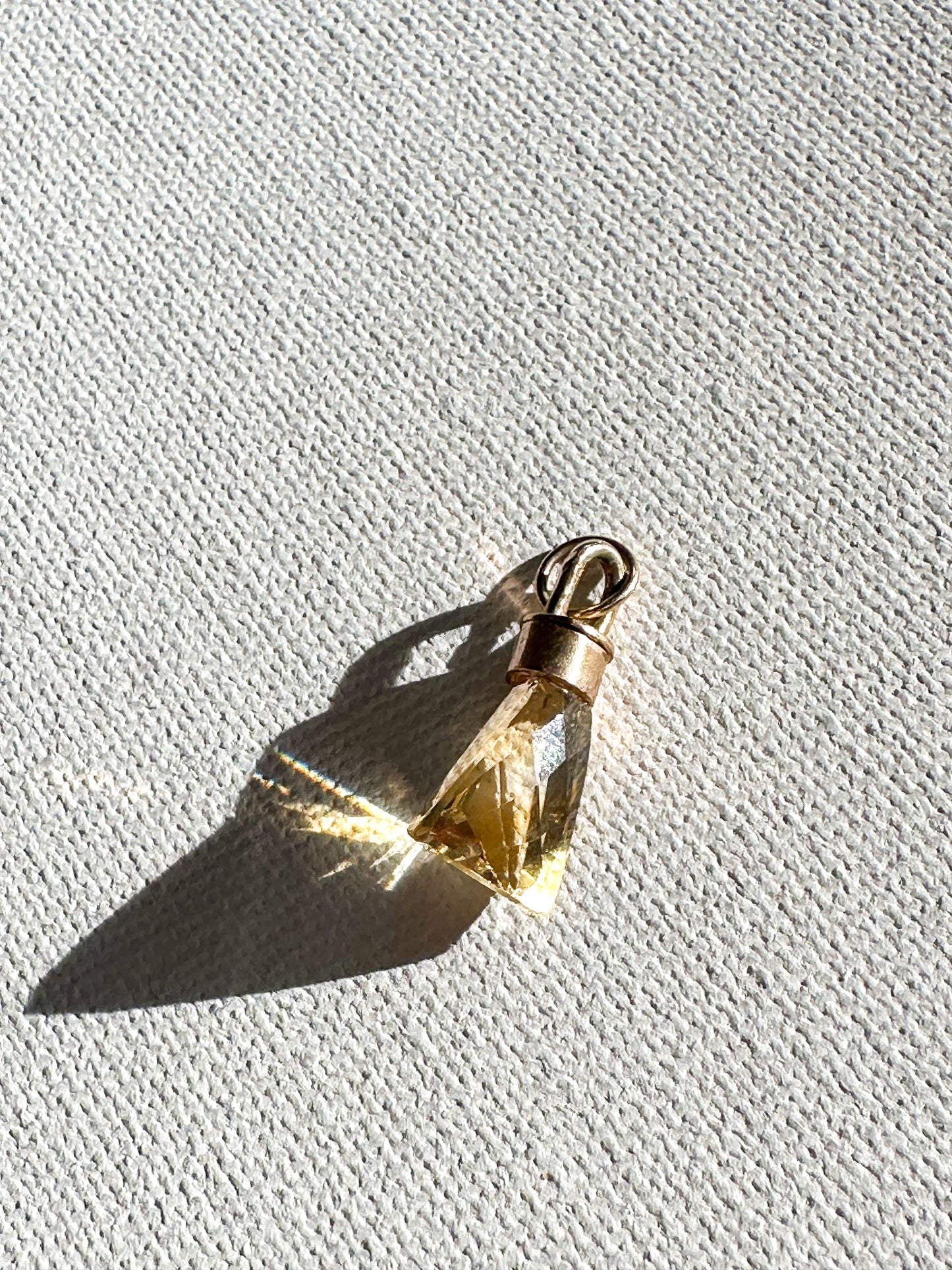 Citrine Faceted Pendant