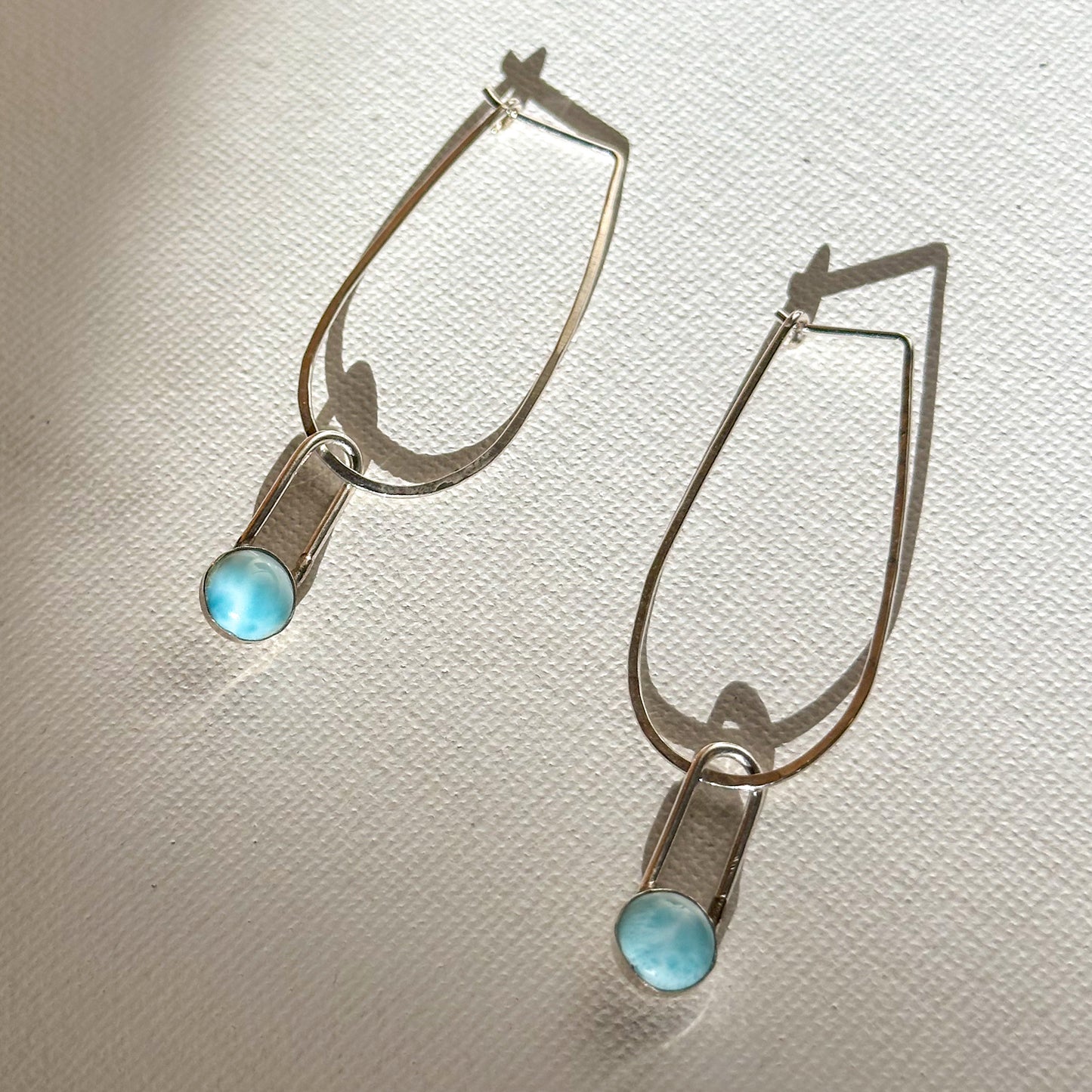 Larimar hoops