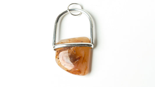 Carnelian Silver Pendant